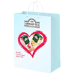 z629т Пакет бумажный "Ahmad Tea". Влюбись в новые вкусы