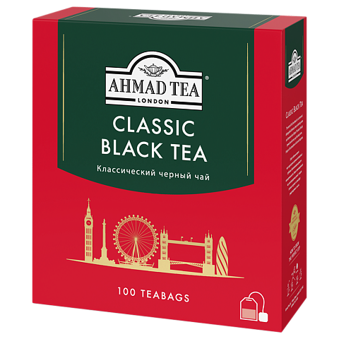 1665-08 Чай Классический черный, р/п  с ярлыком 100х2г