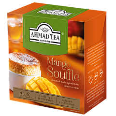 1400 Чай Манговое Суфле со вкусом и ароматом манго и личи, в пакетиках пирамидках 20х1,8г